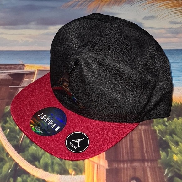 Jordan Jumpman‎ Black Red Hat Youth - Picture 2 of 10